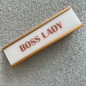Rose Gold Boss Lady Desk Placard
